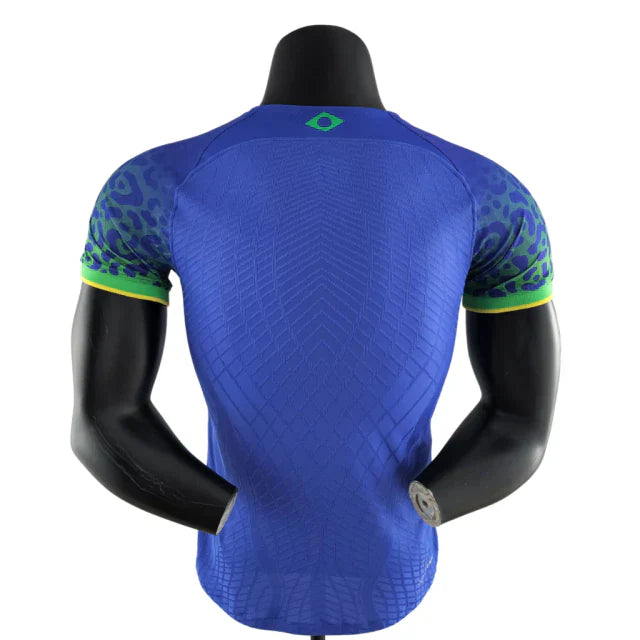 Camisa Brasil Fora 2022 - Versão Jogador Azul