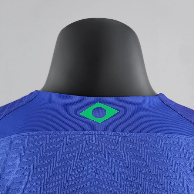 Camisa Brasil Fora 2022 - Versão Jogador Azul