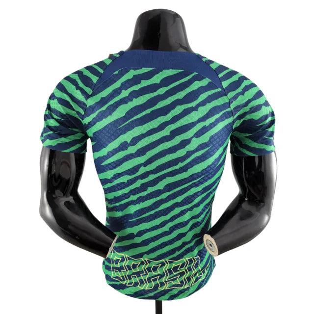 Camisa Brasil Pré-Jogo 2022 - Versão Jogador Verde