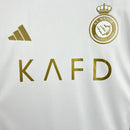 Conjunto Infantil Al Nassr III 24/25 - Branco e Dourado