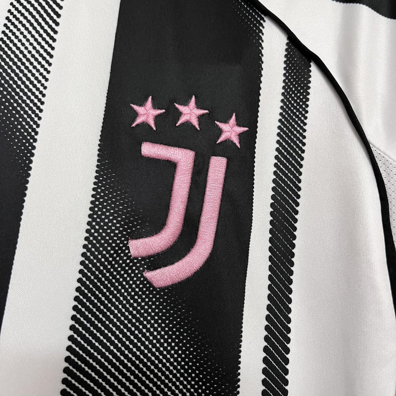 Camisa Juventus Titular 25/26 - Preto e Rosa