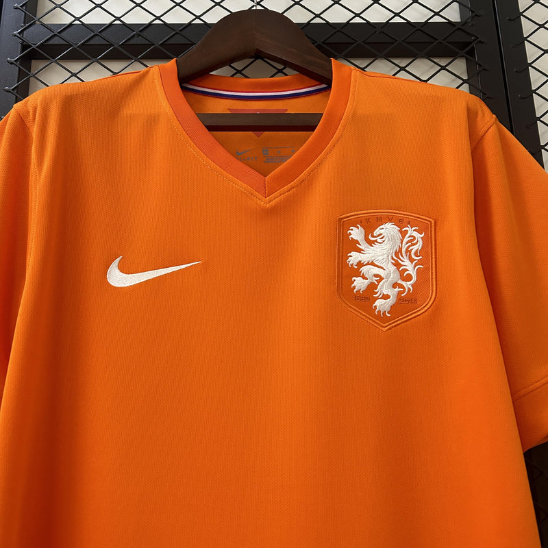 Camisa Holanda Copa do Mundo 2014 - Versão Retro Laranja