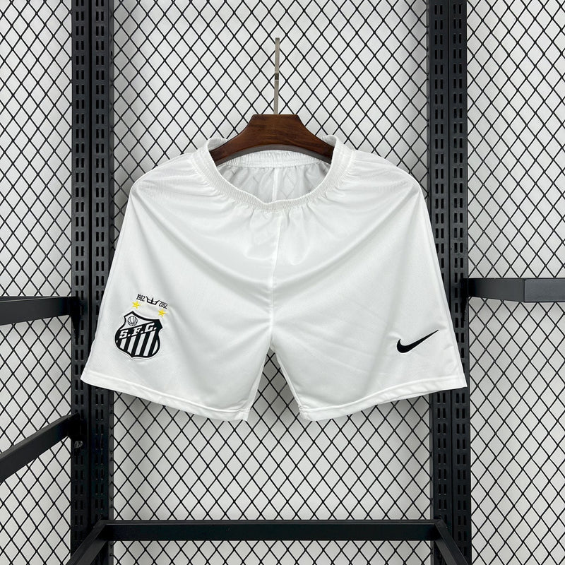 Shorts Santos Titular 11/12 - Branco Retrô