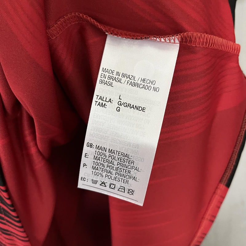Camisa Flamengo Pré-Jogo 25/26 - Vermelha e Preta