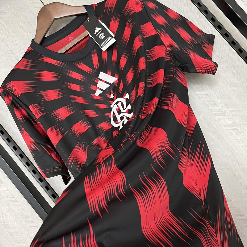 Camisa Flamengo Pré-Jogo 25/26 - Vermelha e Preta