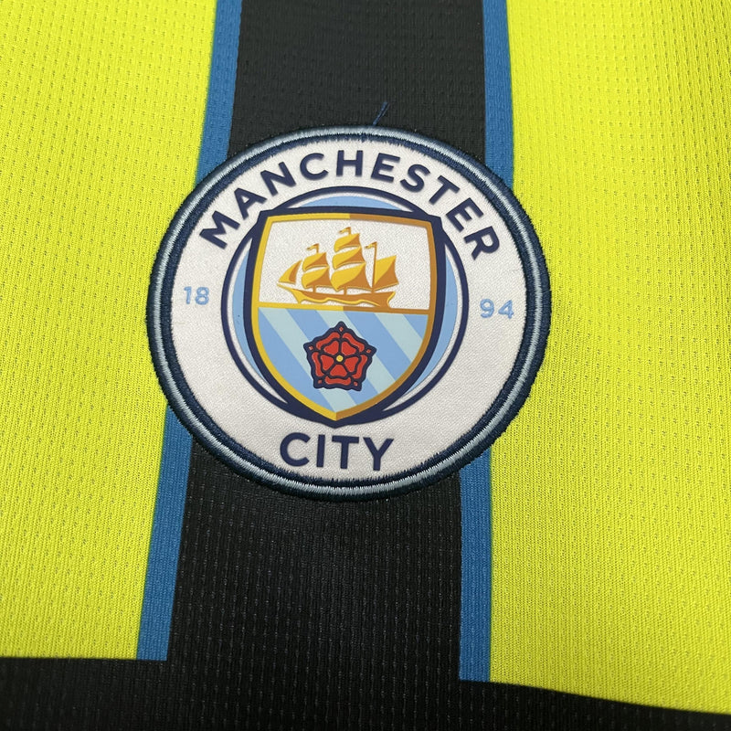 Camisa Manchester City Fora 24/25 - Preto e Verde