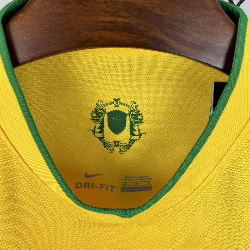 Camisa Brasil Titular 12/13 - Versão Retrô Amarela