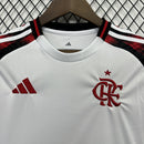 Conjunto Infantil Flamengo Fora 25/26 - Branca