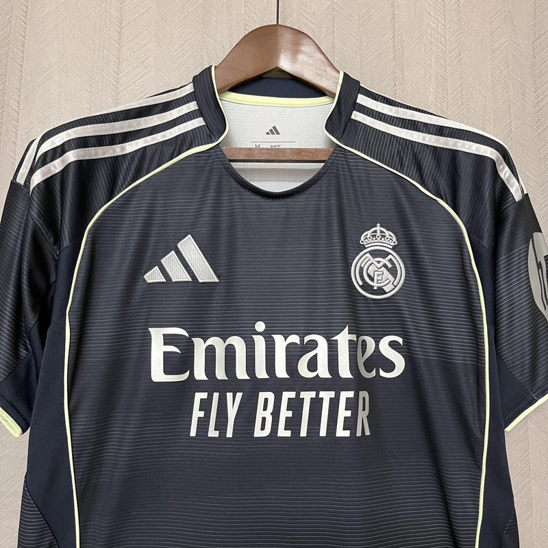Camisa Real Madrid Fora 25/26 - Cinza