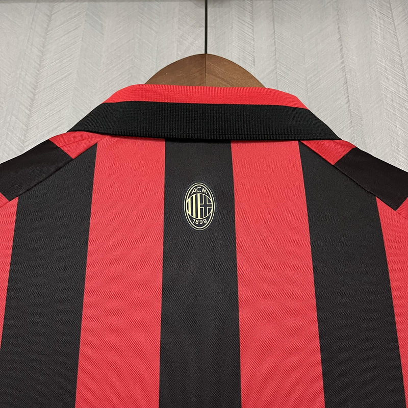 Camisa Manga Longa Milan 2024/25 - Vermelho e Preto Edição Especial