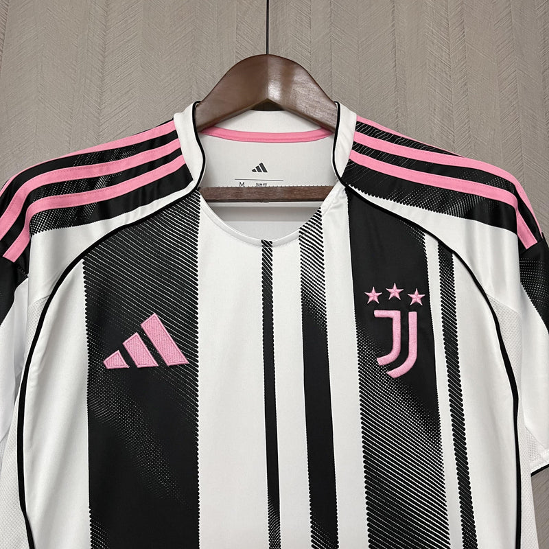 Camisa Juventus Titular 25/26 - Preto e Rosa