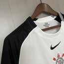 Camisa Corinthians Titular 25/26 - Branco e Preto