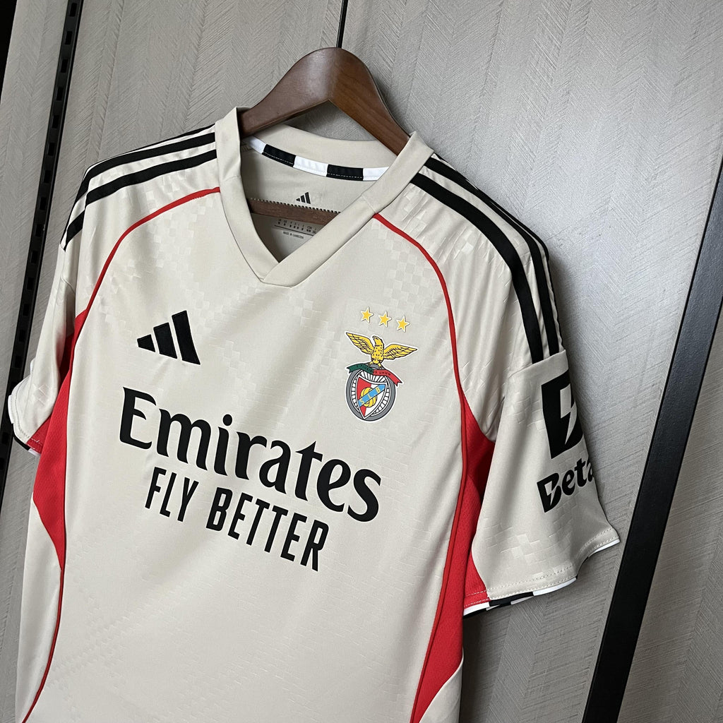 Camisa Benfica Fora 25/26 - Branca