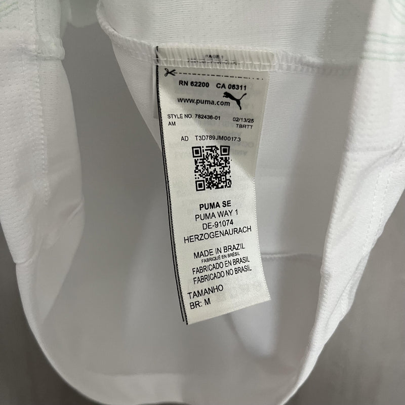 Camisa Palmeiras Fora 25/26 - Versão Feminina Baby Look Branca