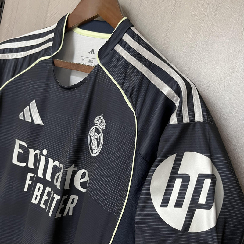 Camisa Real Madrid Fora 25/26 - Cinza
