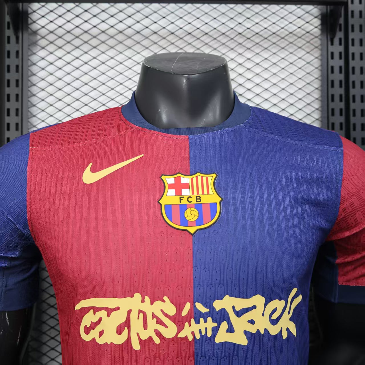Camisa Barcelona Titular 2024/25 - Versão Jogador Travis Scott Cactus Jack