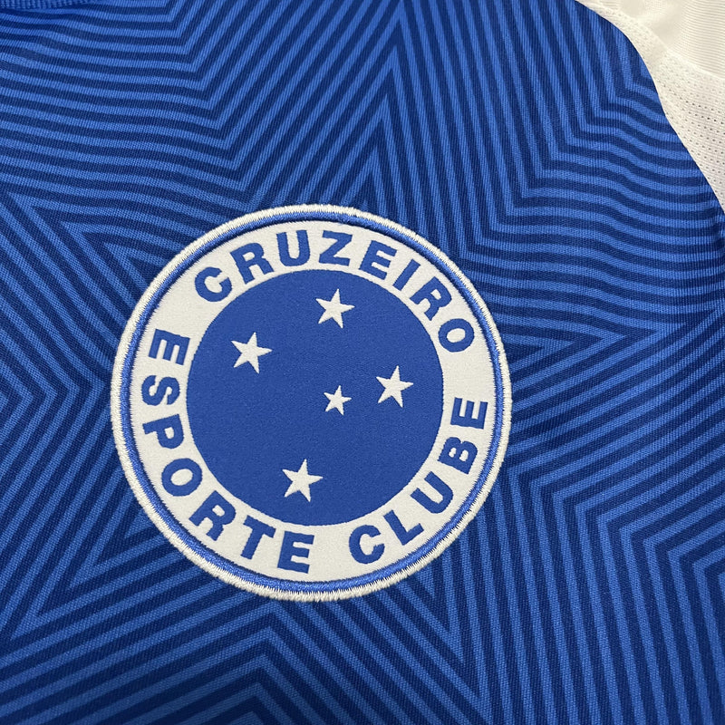 Camisa Cruzeiro Titular 25/26 - Azul e Branco