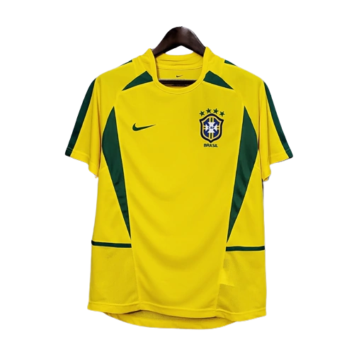 Camisa Brasil Titular 2002/03 - Versão Retrô Amarela