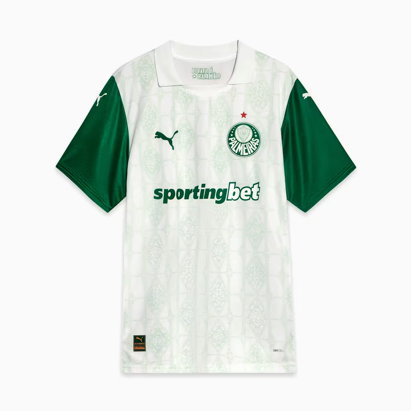 Camisa Palmeiras Fora 2025/26 - Versão Jogador Branca