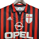 Camisa Milan Retrô 1999/2000 Vermelha e Preta - Adidas