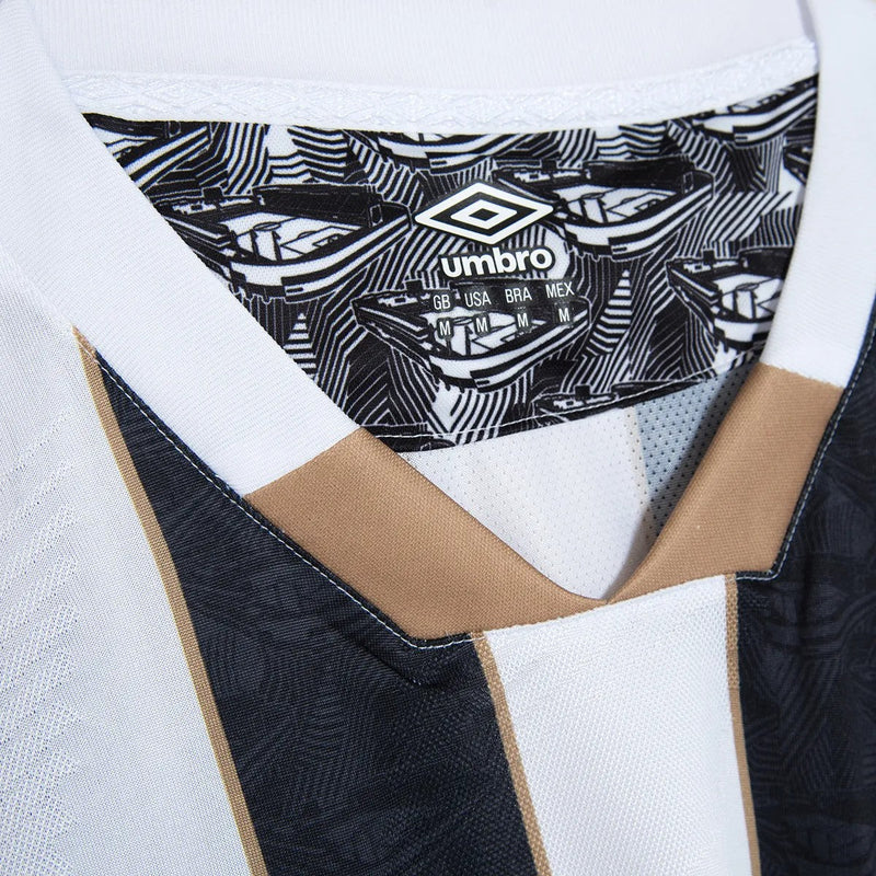 Camisa Santos Fora 24/25 - Preta e Branca